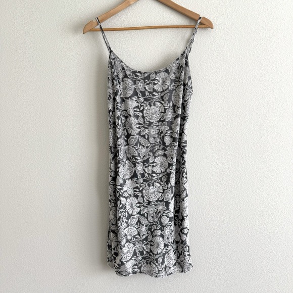 Y2K Bebe Slip Dress Womens Small Velvet Burnout Silver Fairy Grunge Whimsigoth - Picture 1 of 11